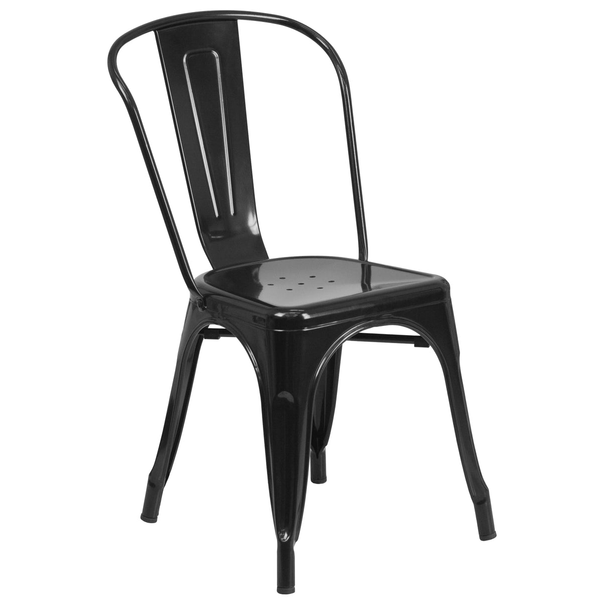 Black Metal Stackable Chair A6475