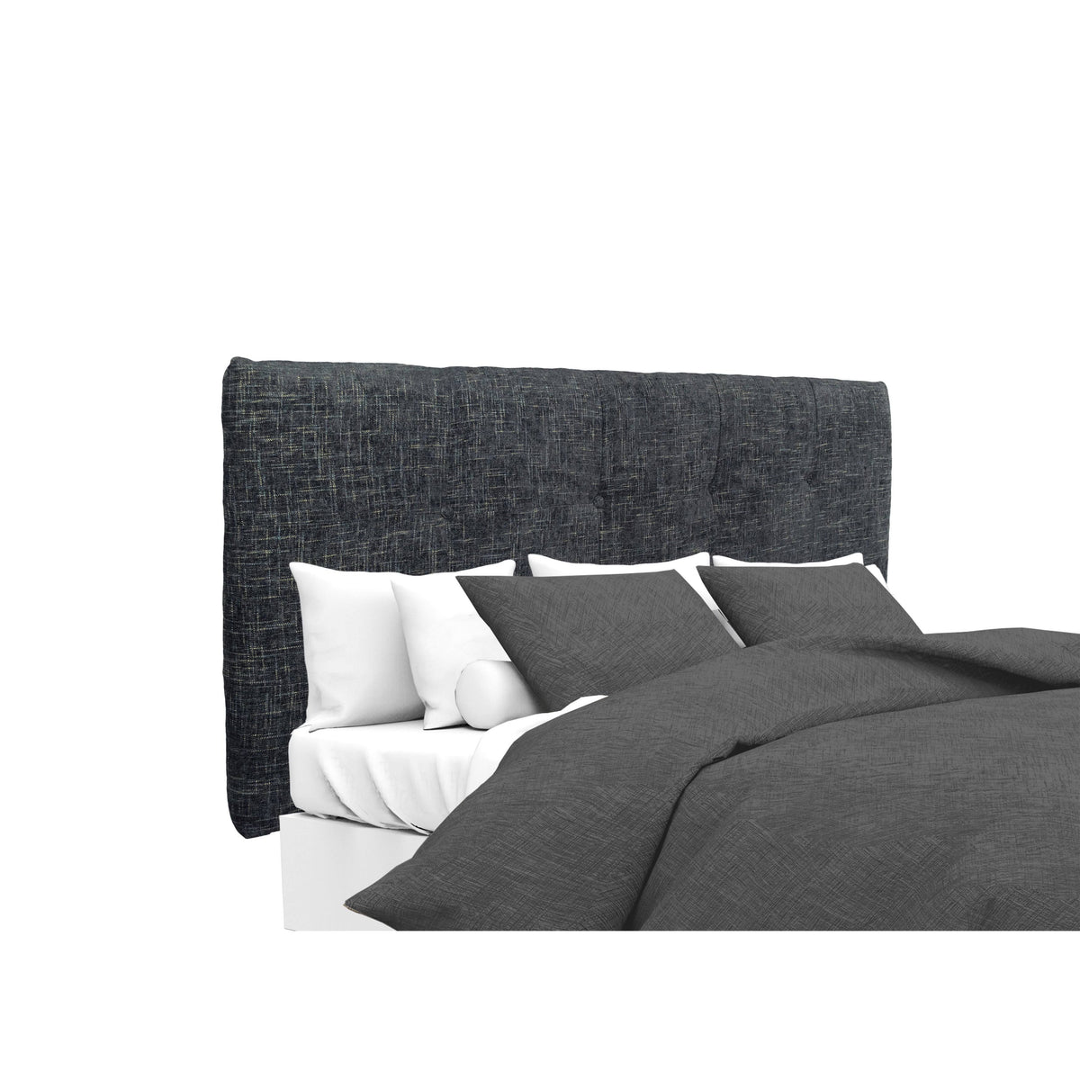 California King Blue Upholstered Headboard I2023