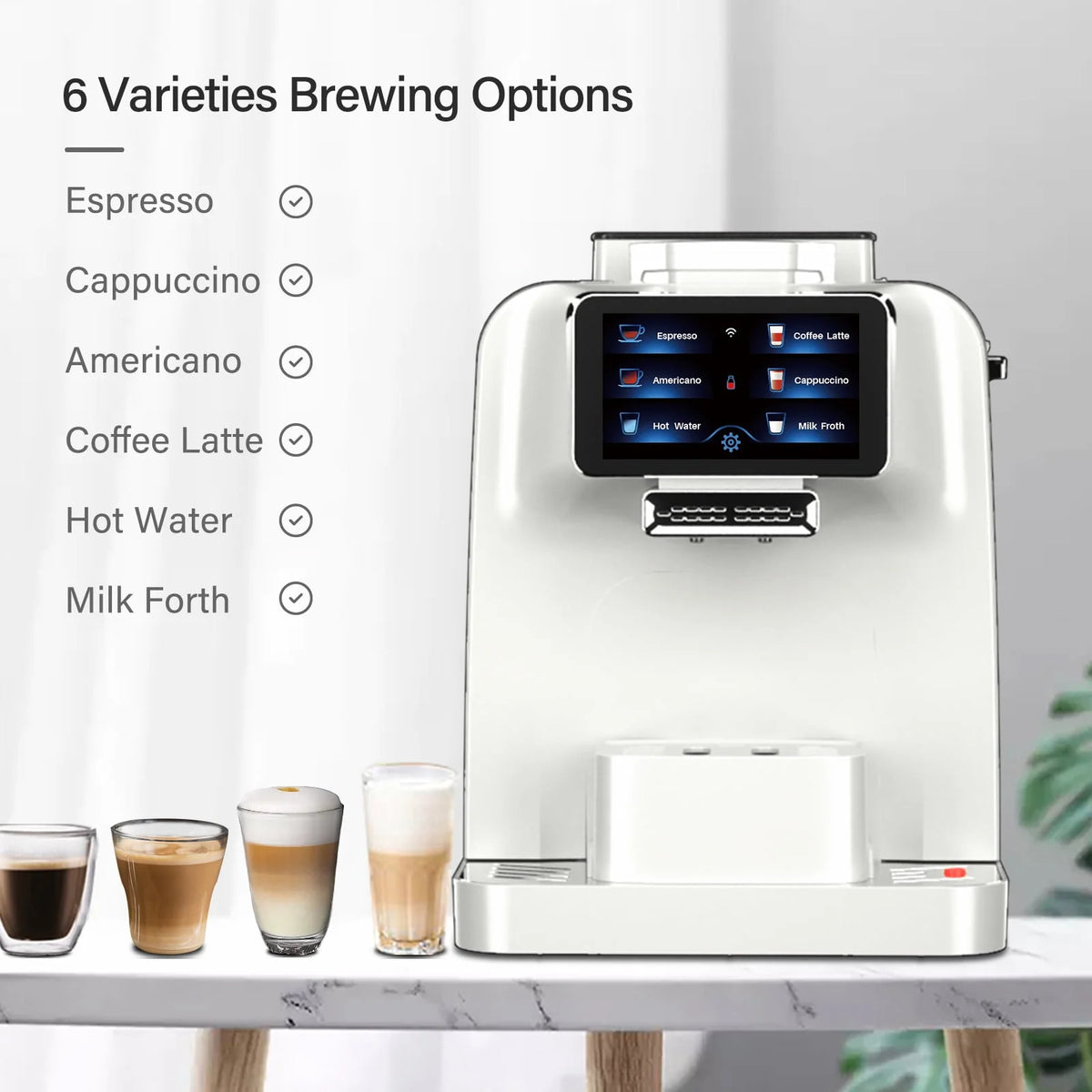 Automatic Espresso Coffee Machine with Milk Jug N308349