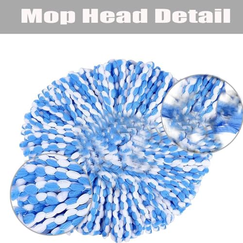 4 Microfiber Mop Refills, 1 Triangle Mop Base and 58in Mop Handle I99240