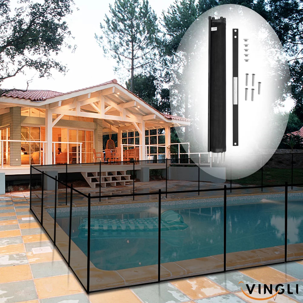 Black Swimming Pool Fence A654
