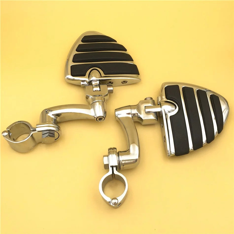 Chrome U Shape Foot Peg Mounting Kit with Footrest G546
