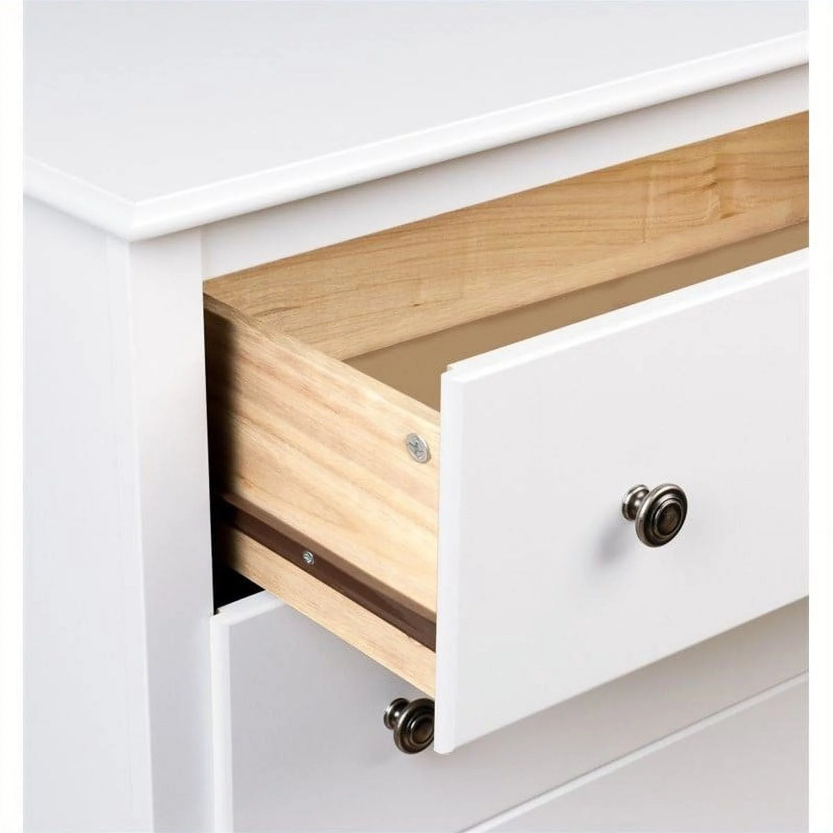 6 Drawer Wood Bedroom Lingerie Chest in White K25011