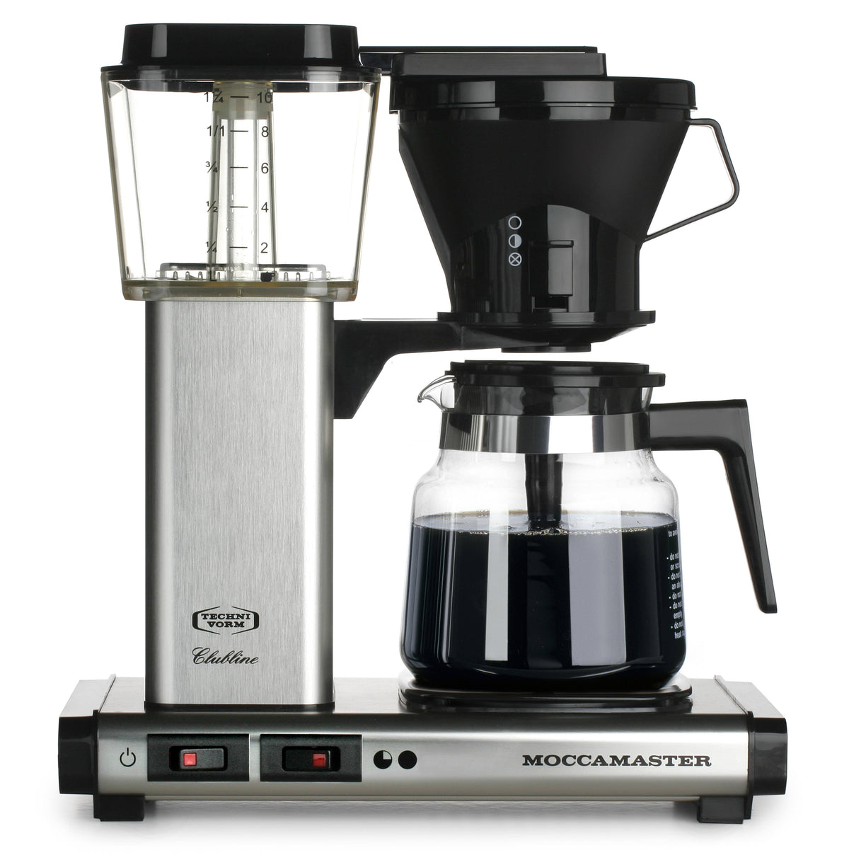Coffee Maker with Glass Carafe Brushed Silver R11840