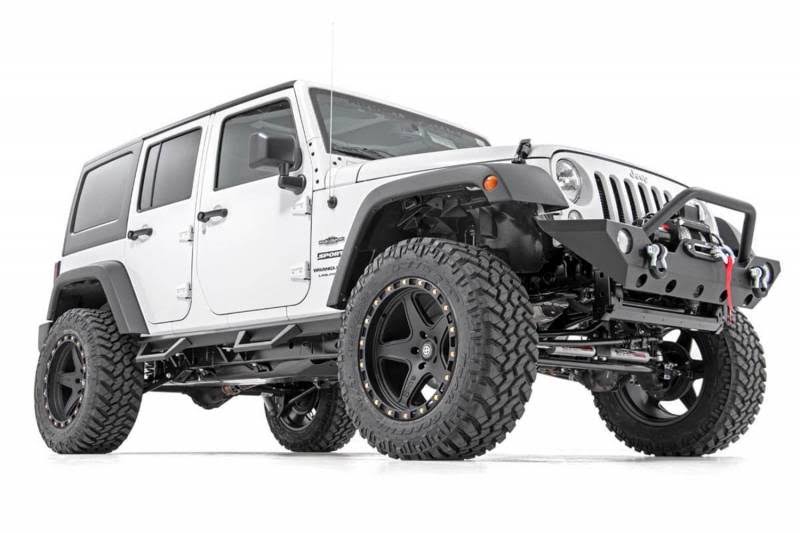 Black Drop Side Step Bars S8804