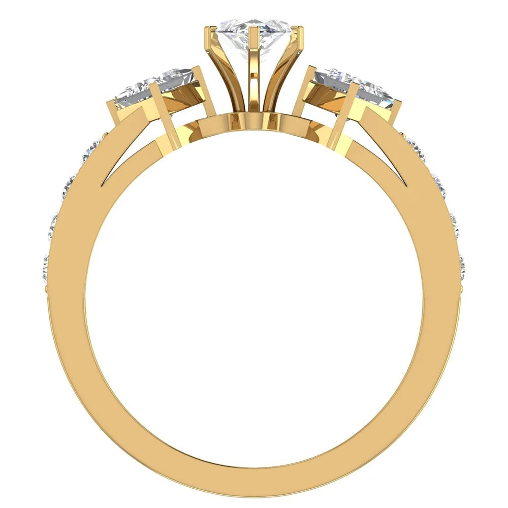 14K Gold Diamond Engagement Ring R5621