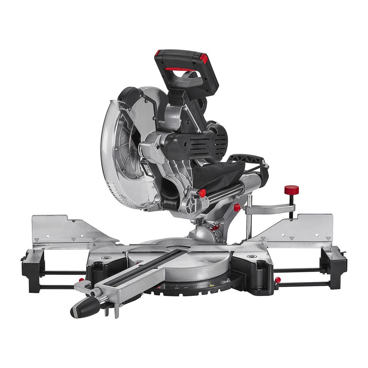 12 in. Dual-Bevel Sliding Compound Miter Saw with LED and Laser Guide T18520