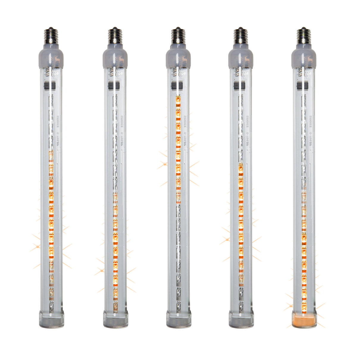 12 inch LED Tubes Amber Light 5 Bulbs P8921