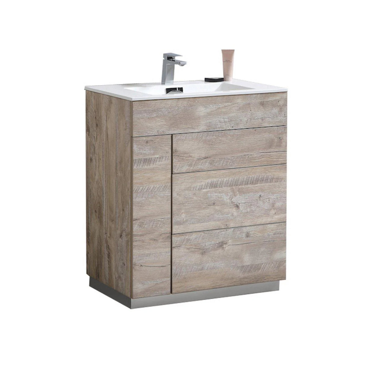 30 in. Modern Nature Wood Bathroom Vanity L325