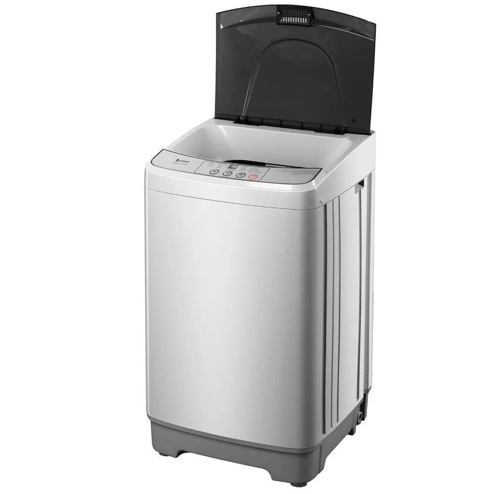 13.3lbs Portable Fully Automatic Washing Machine with Drain Pump C4380