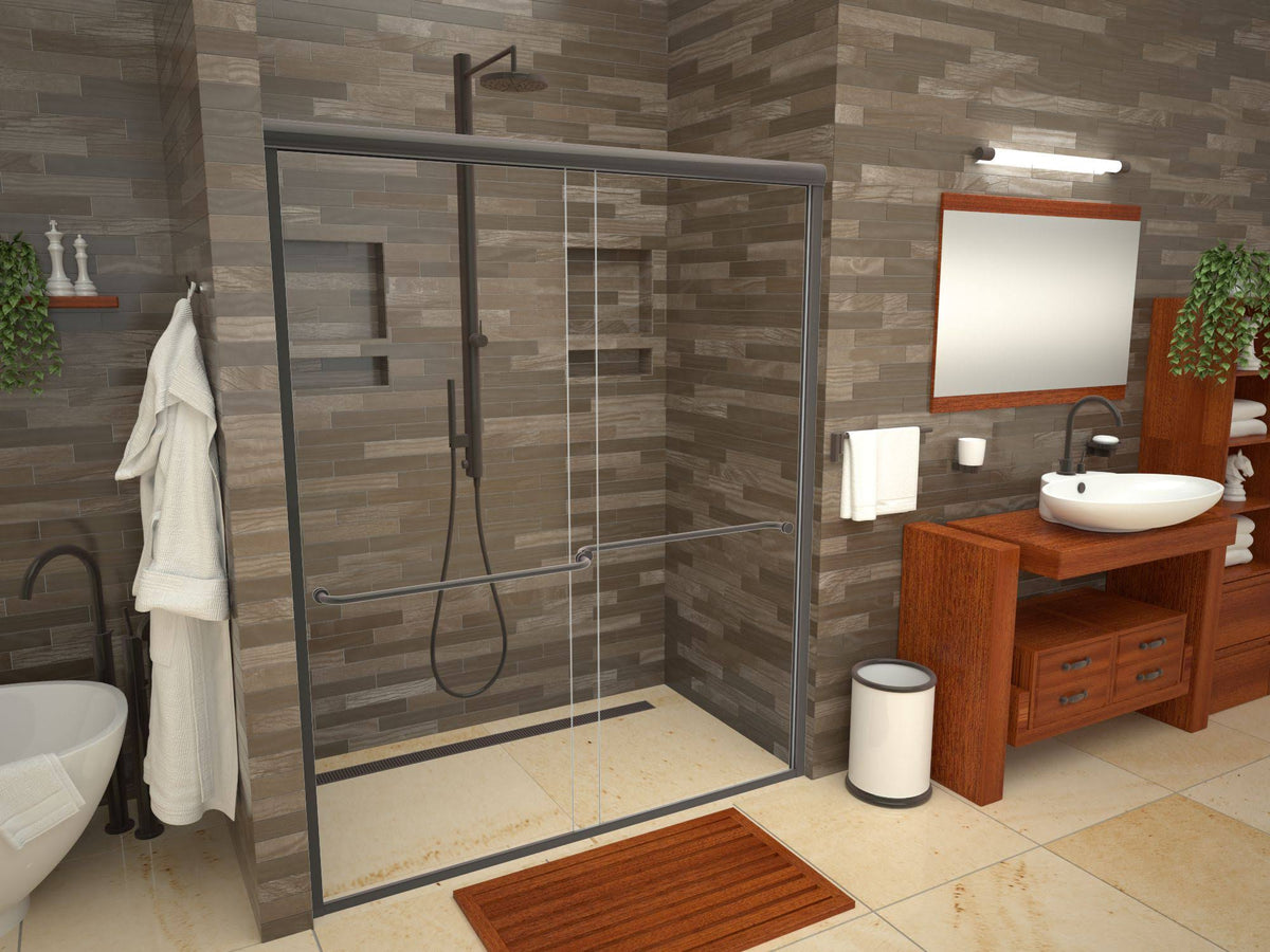 Bronze Shower Base with Grate F802