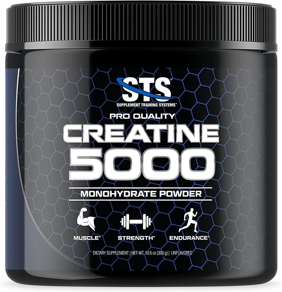 100% Pure Creatine Monohydrate Powder, 300 Grams, 60 Servings O43614