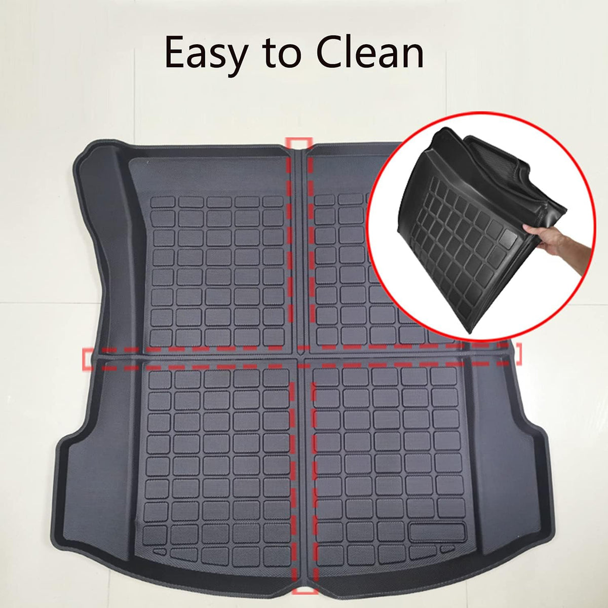 3D Rear Cargo Liner Trunk TPE Waterproof Mat for Tesla Model 3 Y8169