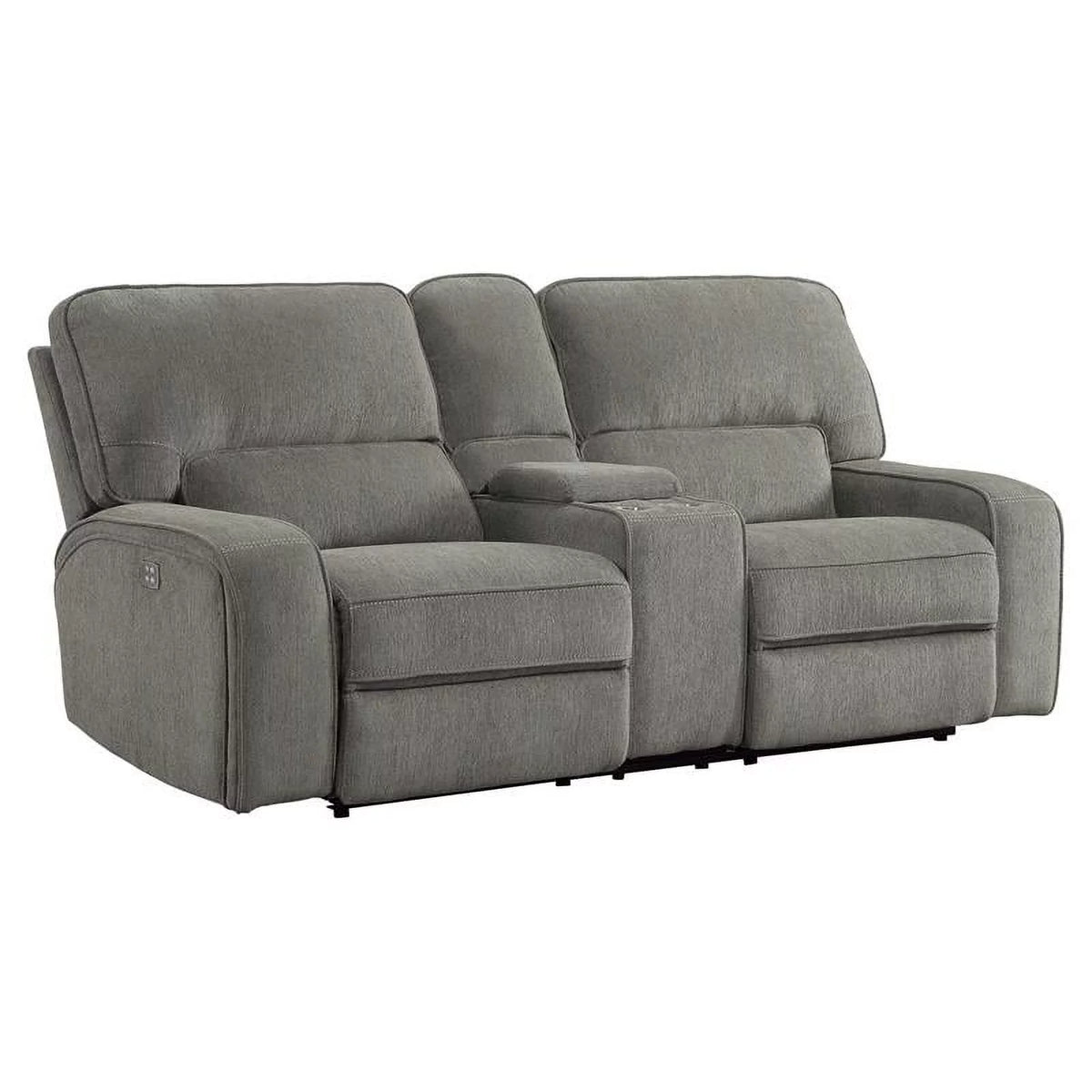 Chenille Power Double Reclining Love Seat U741