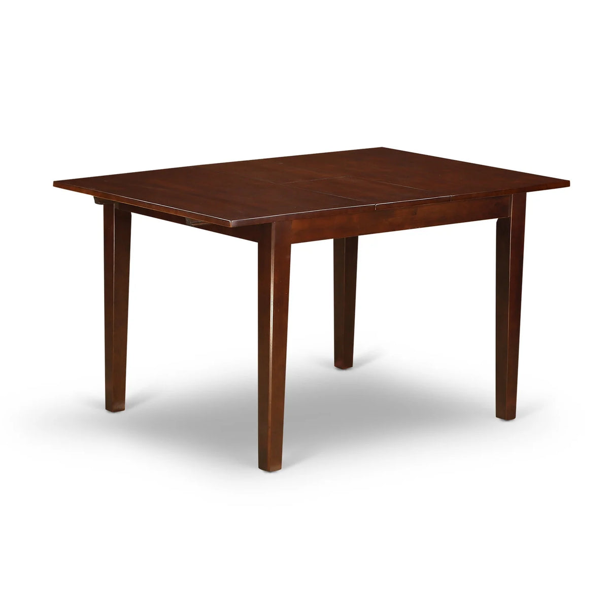 7 Pc Dining Table and 4 Chair with Bench Mahogany Finish Leg Linen Fabric Cream Q48340