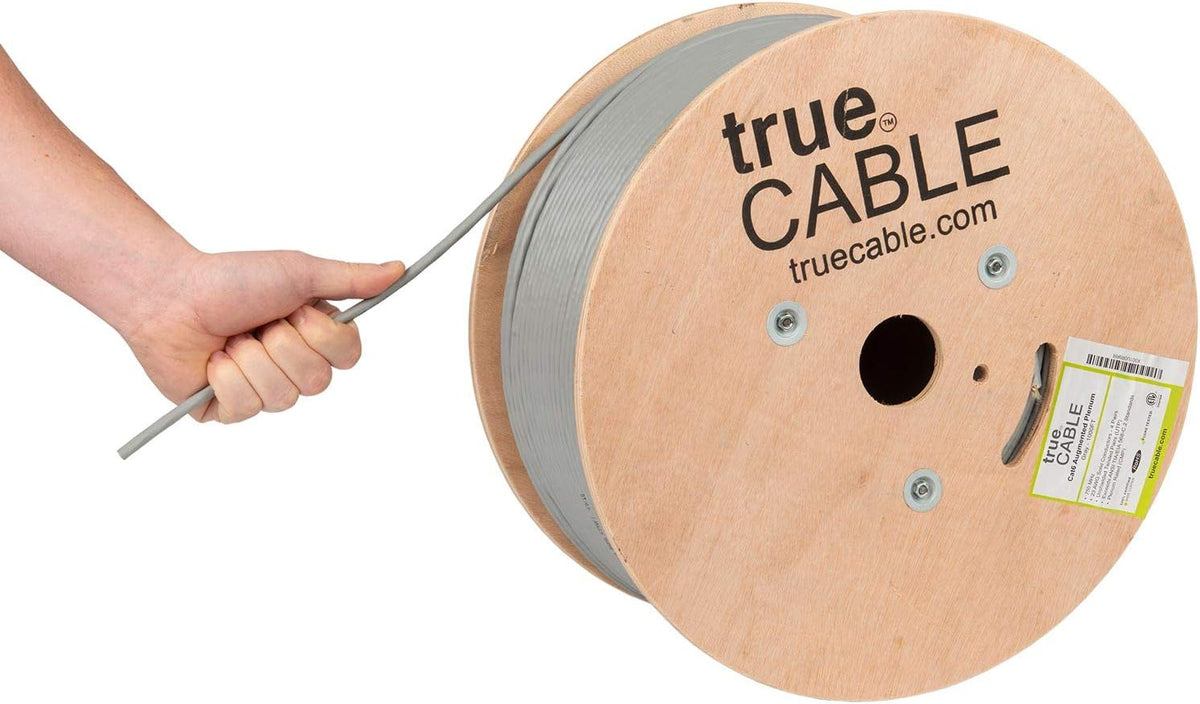 1000ft White 23AWG 4 Pair Solid Bare Copper Bulk Ethernet Cable K74535