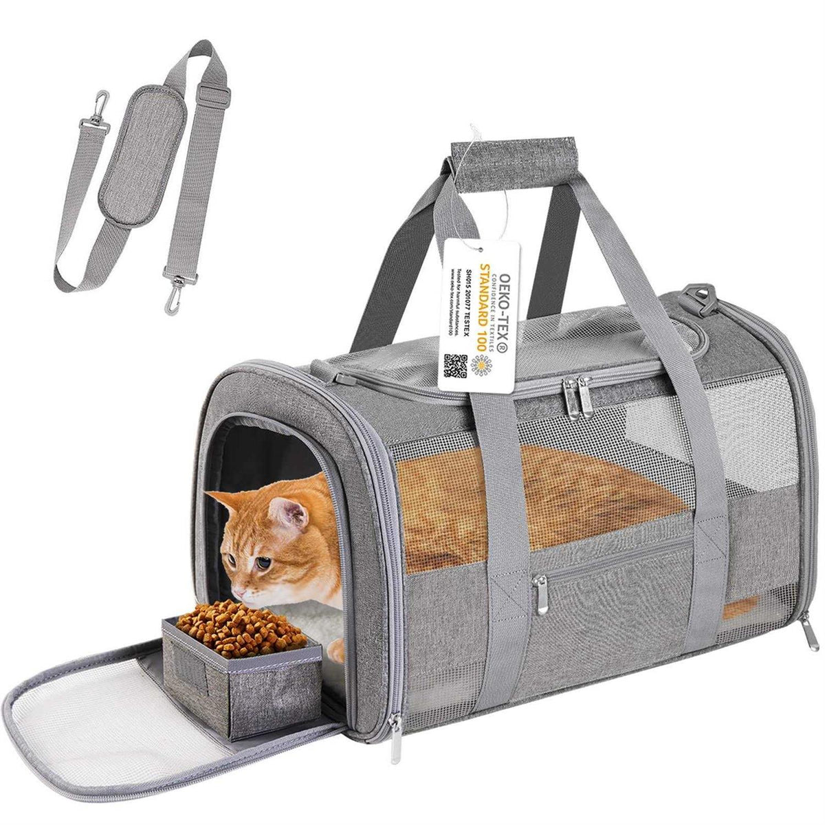 Cat Carrier Airline Approved for Small Dogs Medium Cats Under 15 Lbs V688226