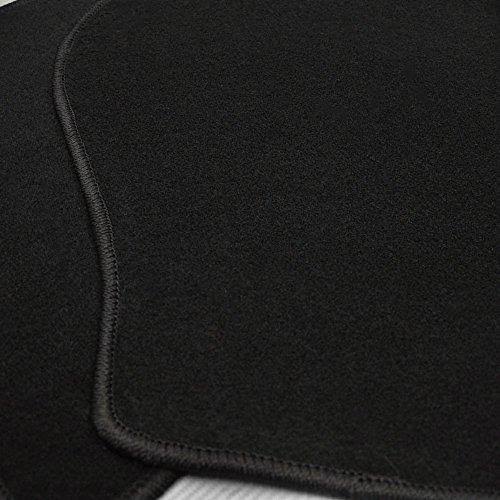4 Pcs Black Nylon Floor Mats J3956