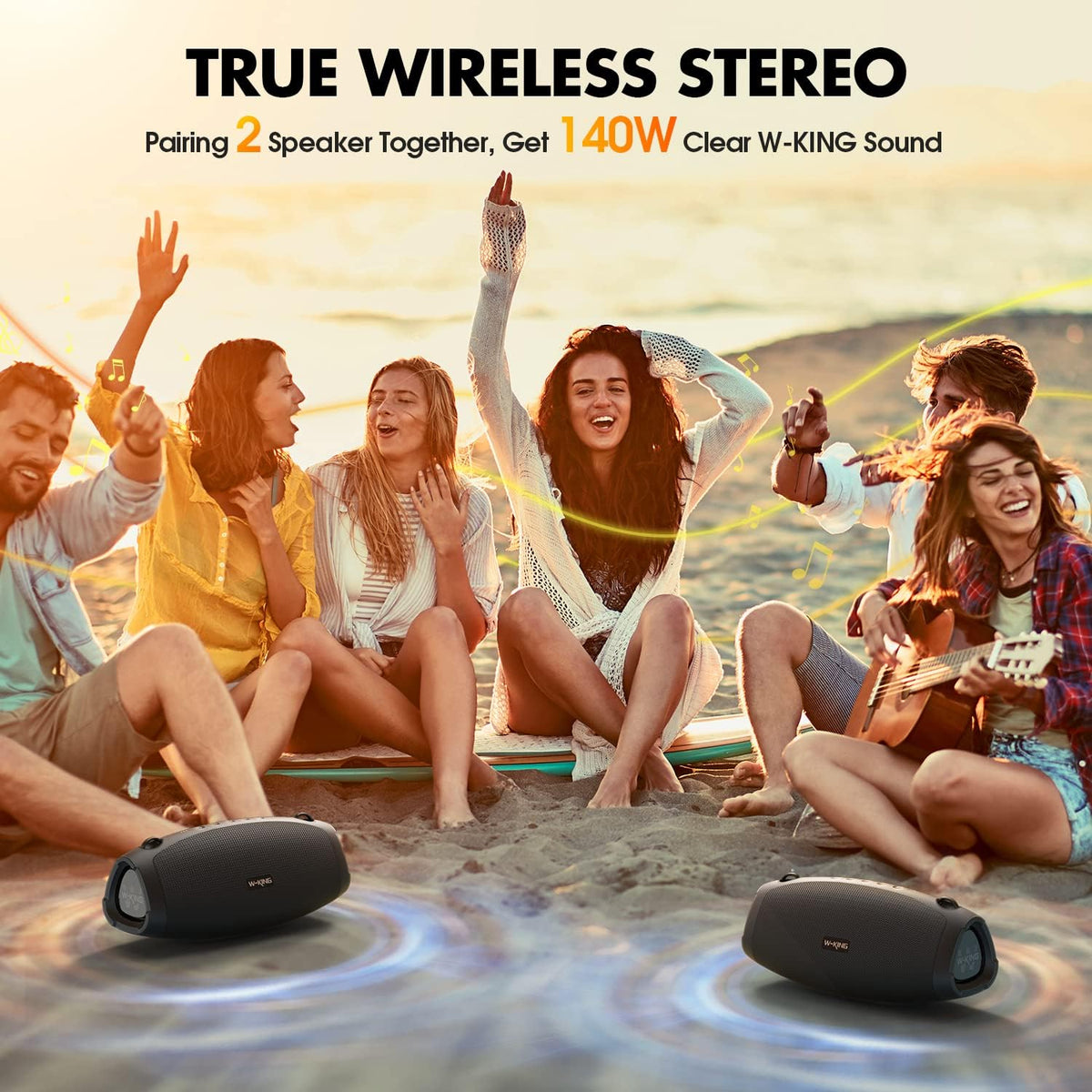 70W IPX6 Waterproof Portable Wireless Bluetooth Speaker K63808