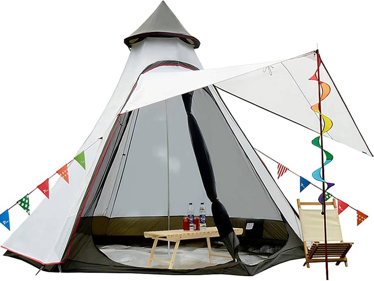 12'x10'x8' Dome Camping Tent 5-6 Person 4 Season Double Layers Waterproof F9483