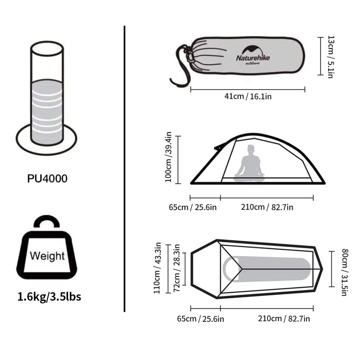 Backpacking Tent Lightweight Waterproof O611