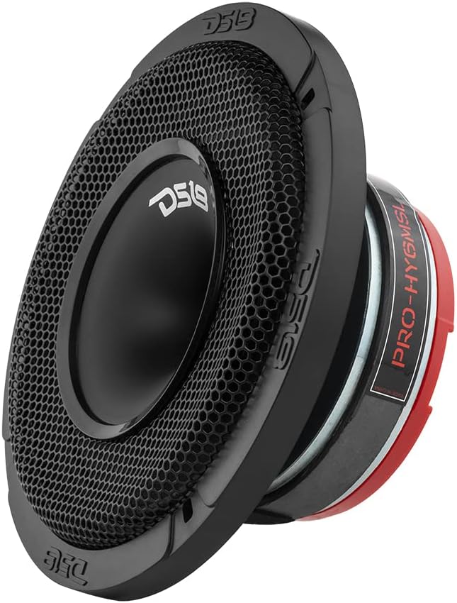 6.5 Shallow Hybrid Mid-Range Car Audio Loudspeaker with Built-in Driver and Grill 300W Max 8 Ohms 1 Speaker J775010
