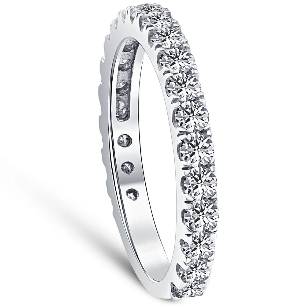 1 ct Diamond Wedding Ring 14k White Gold C880264