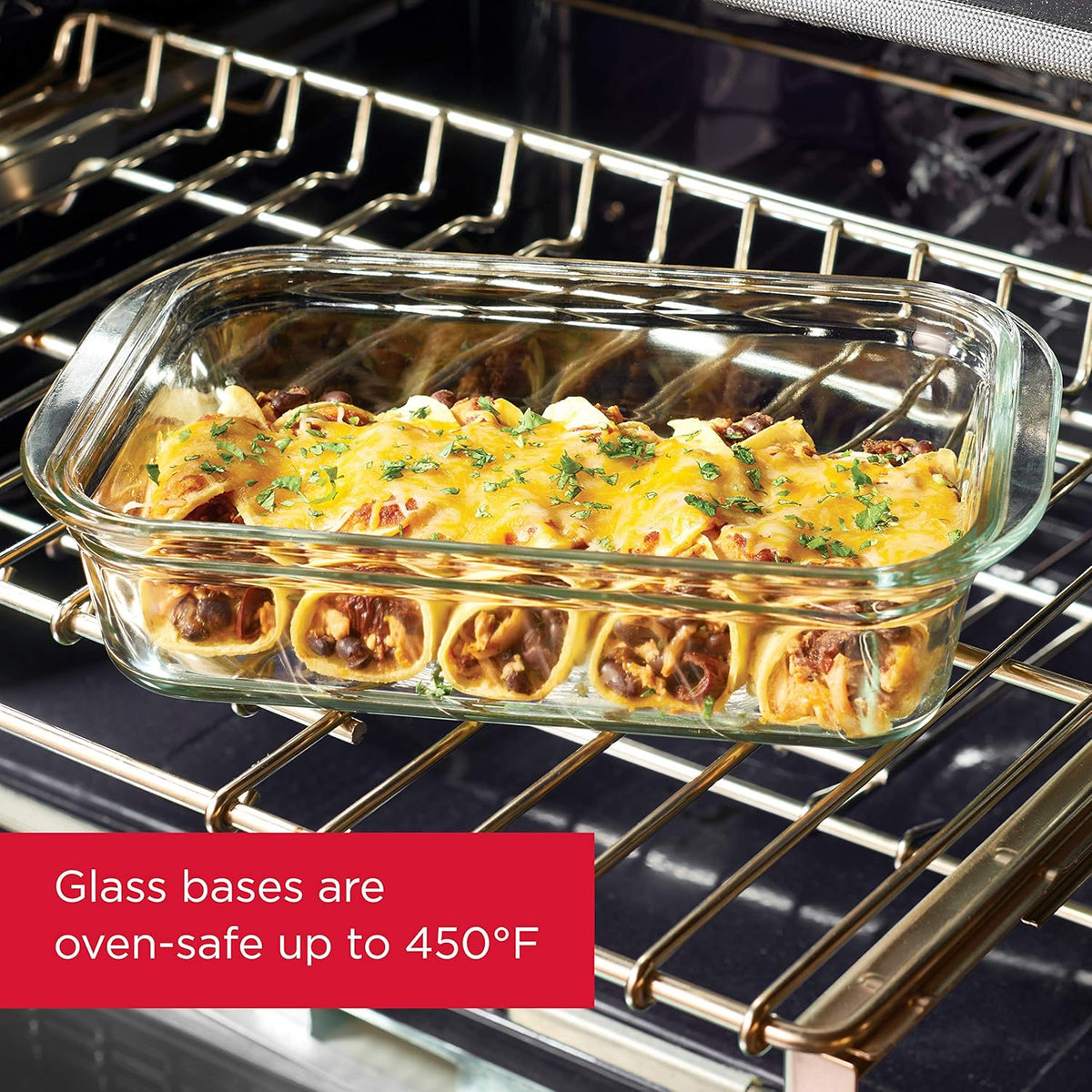 8-Piece Clear Glass Food Storage Containers with Lids L102293