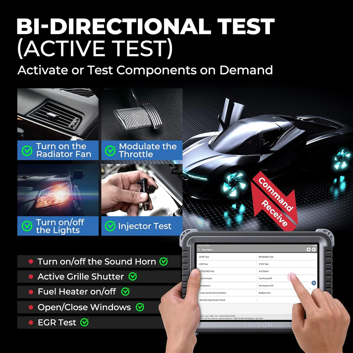 Bidirectional Scan Tool with 10.1-inch Screen C26554