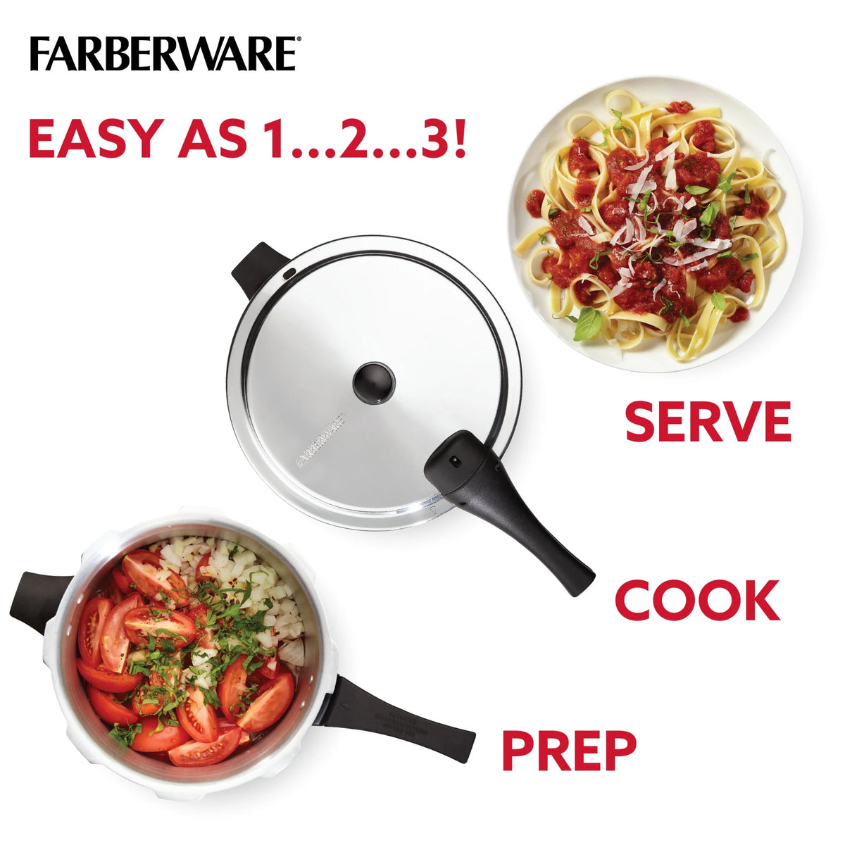 6-Quart Aluminum Stovetop Pressure Cooker D11421