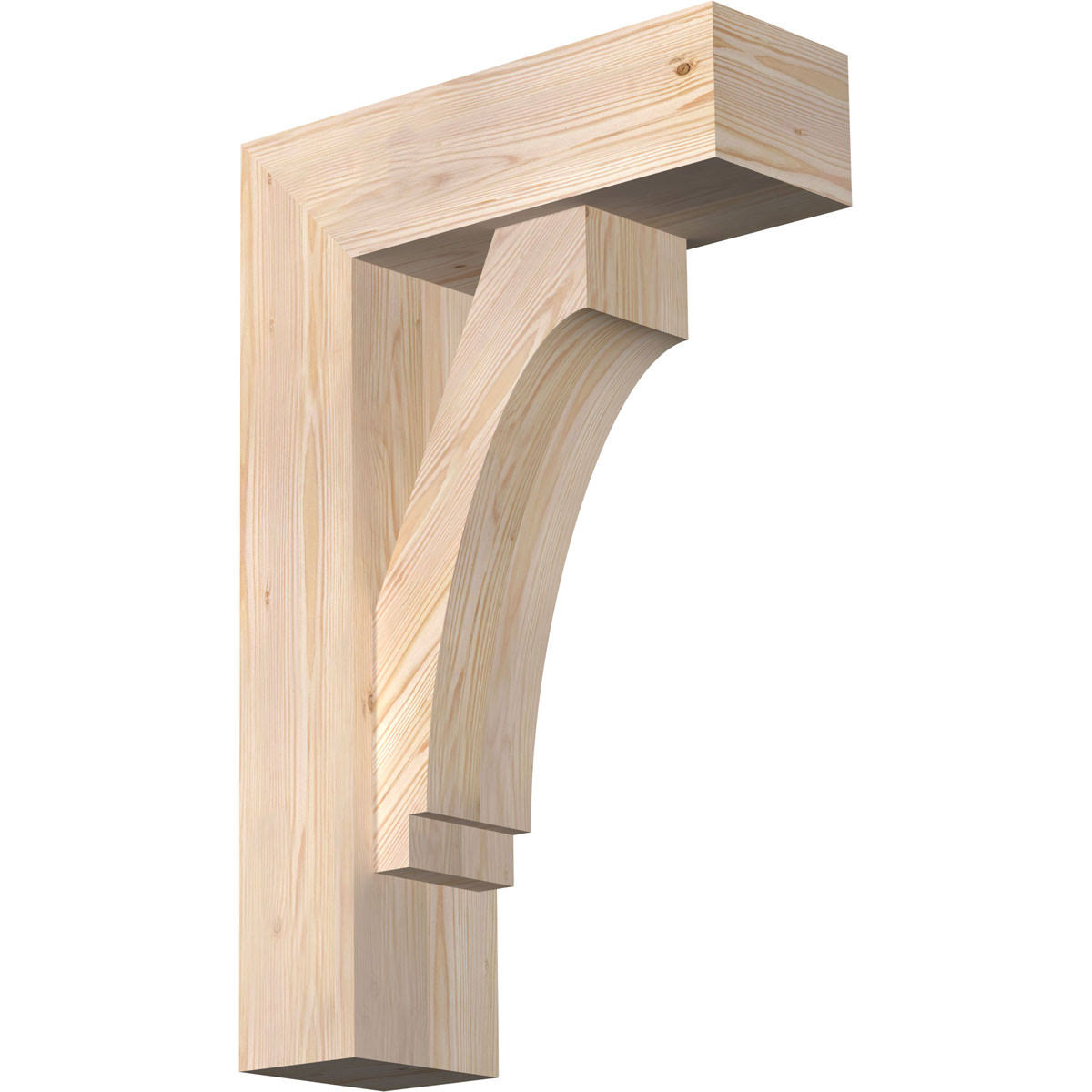 7 1/2x22W x 22x22D x 34x22H Douglas Fir Bracket U817