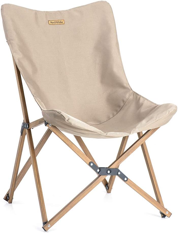 Camping Aluminum Folding Moon Chair (Khaki) W1457
