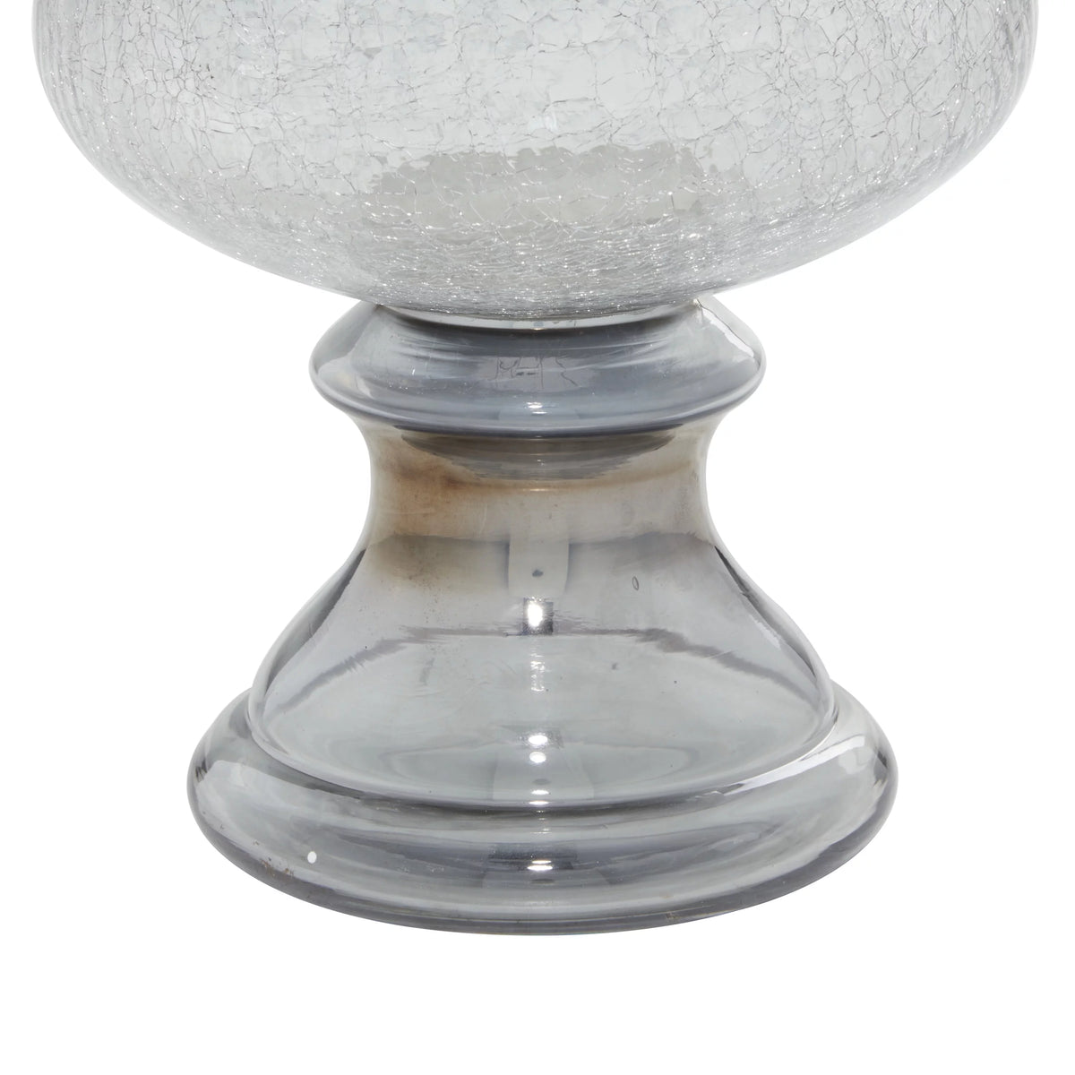 Black Glass Pillar Hurricane Lamp V868