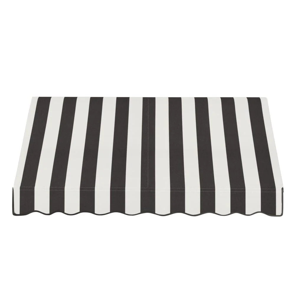 Black/White Stripe Acrylic Fixed Awning G99843