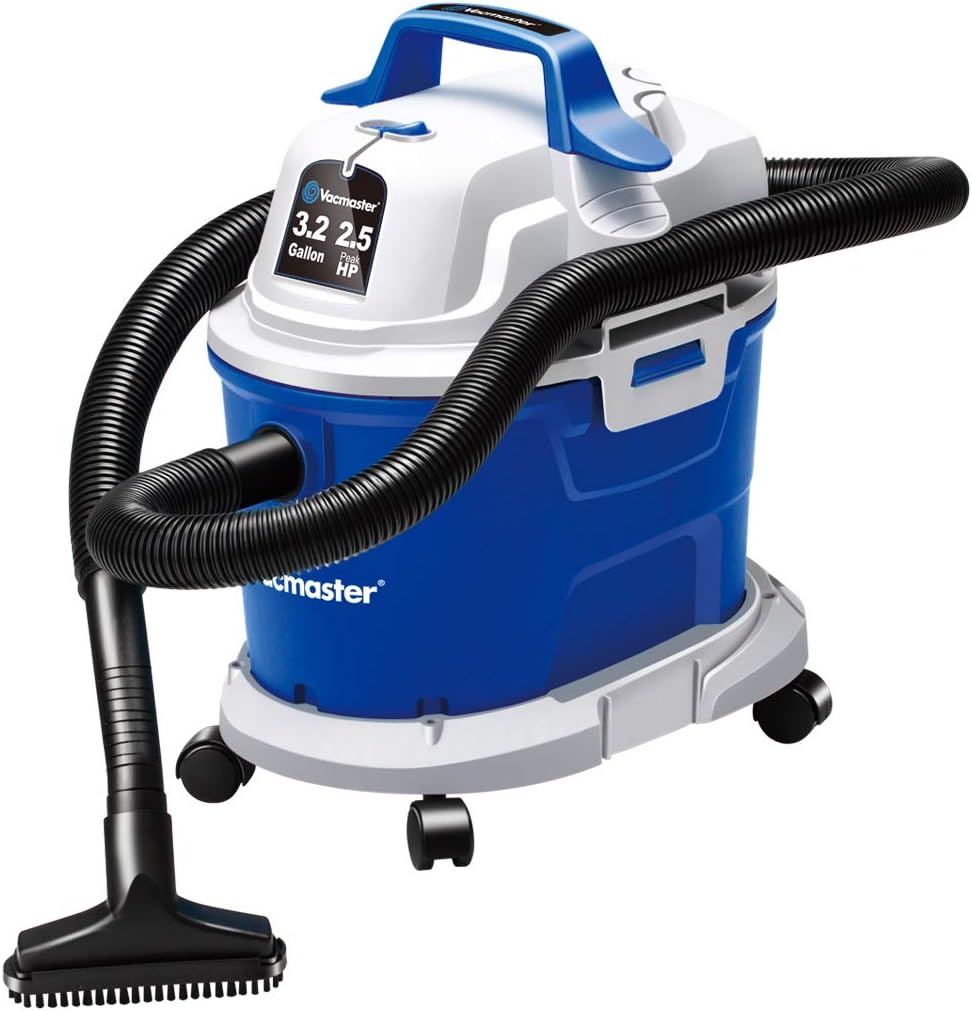 3.2 Gallon 2.5 Peak HP Wall Mounted Shop Vacuum Cleaner with Extension Wands Tool Storage & Wall Bracket, Pack of 2 Z960