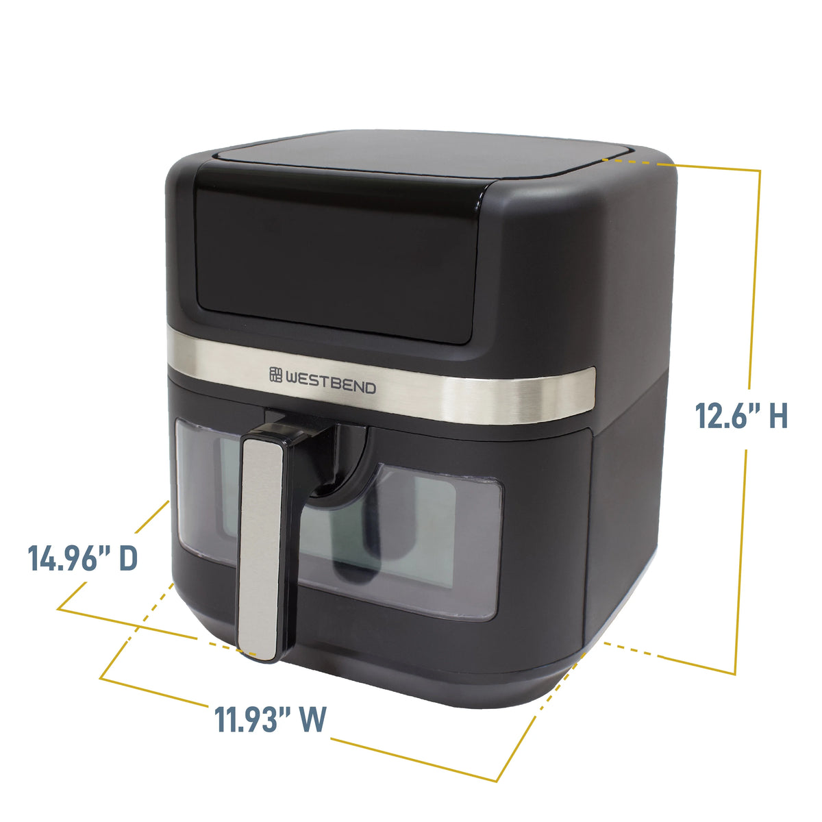 7QT Black Air Fryer Y2690