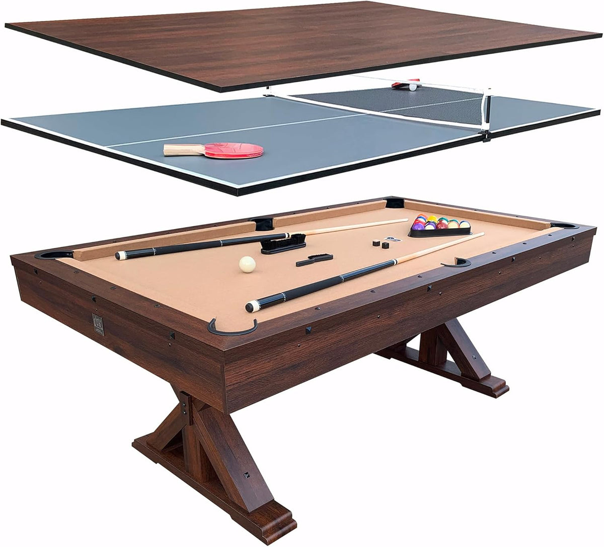 3 in 1 Multi Game Pool Table with Dining Top T9977
