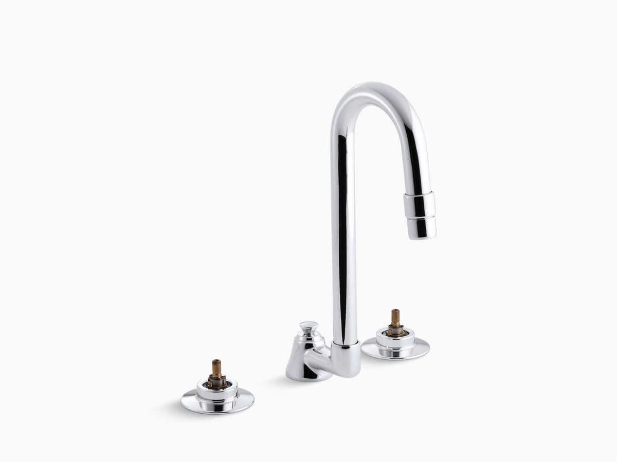0.5 GPM Widespread Bathroom Sink Faucet with Pop-Up Drain and Gooseneck Spout Z5005