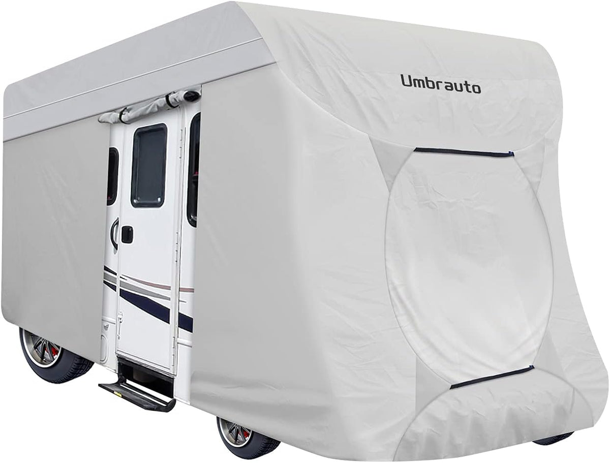 3 Layers Waterproof Ripstop RV Cover Fits 26Ft to 29Ft, Grey U159761