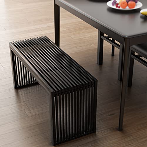 Bamboo Dining Bench, 35 inch Solid Bamboo Bench G683