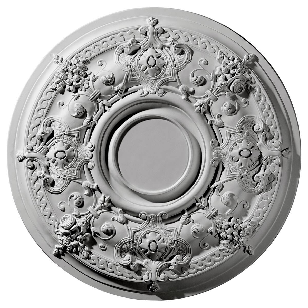 29 1/4x22OD x 2x22P Hand-Painted Bronze Ceiling Medallion I99170