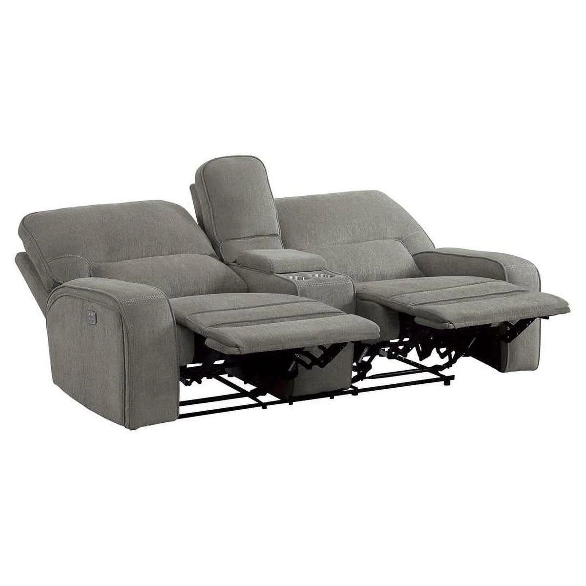 Chenille Power Double Reclining Love Seat U741