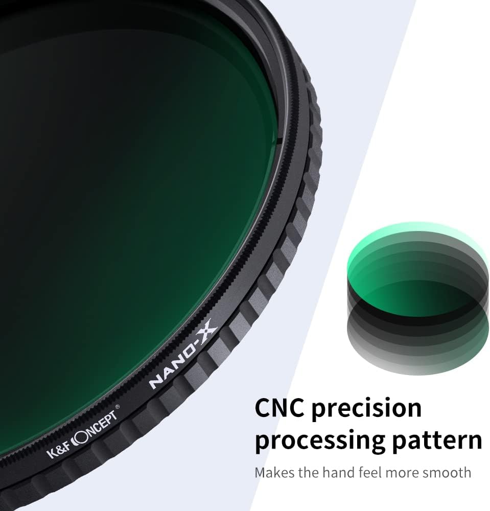 62mm Variable ND Filter ND32-ND512 5-9 Stops Neutral Density Lens Filter L65507