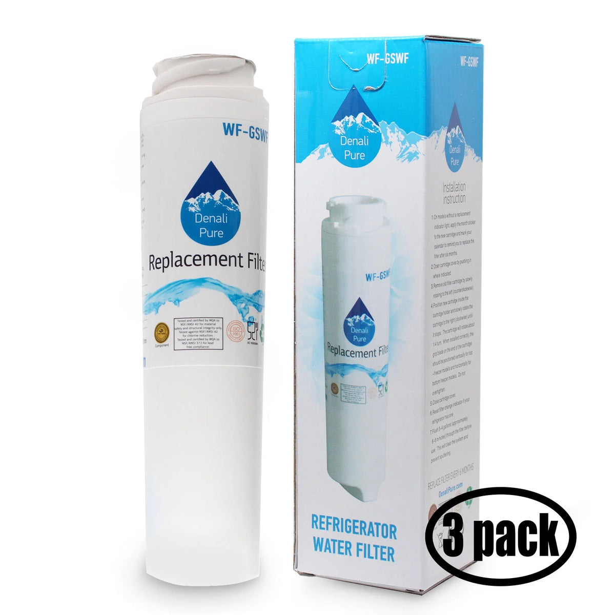 3-Pack Replacement Refrigerator Water Filter X30529