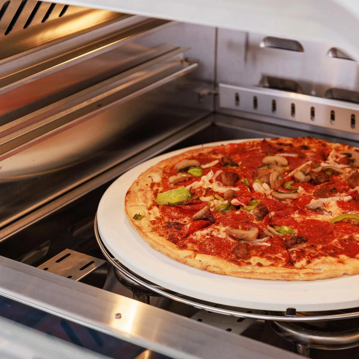 26-Inch Countertop Propane Outdoor Pizza Oven with Rotisserie I646097