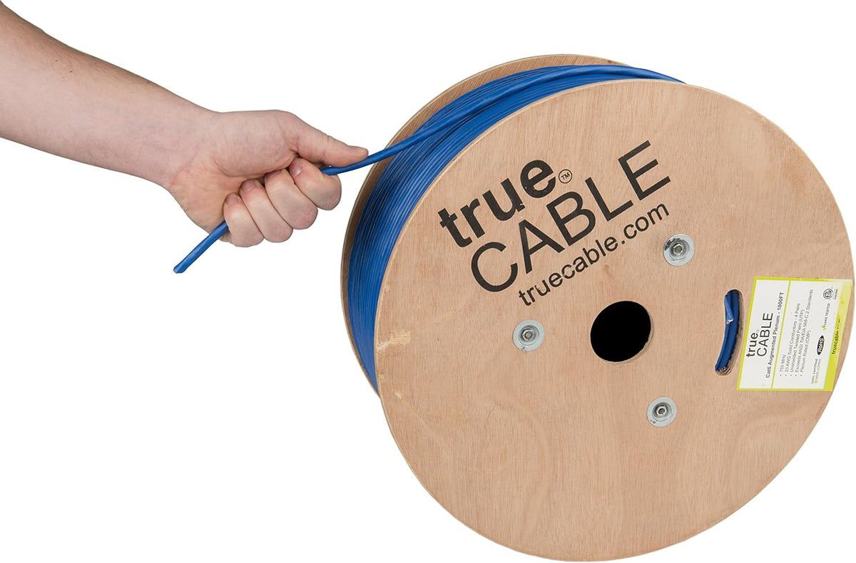 1000ft White 23AWG 4 Pair Solid Bare Copper Bulk Ethernet Cable K74535