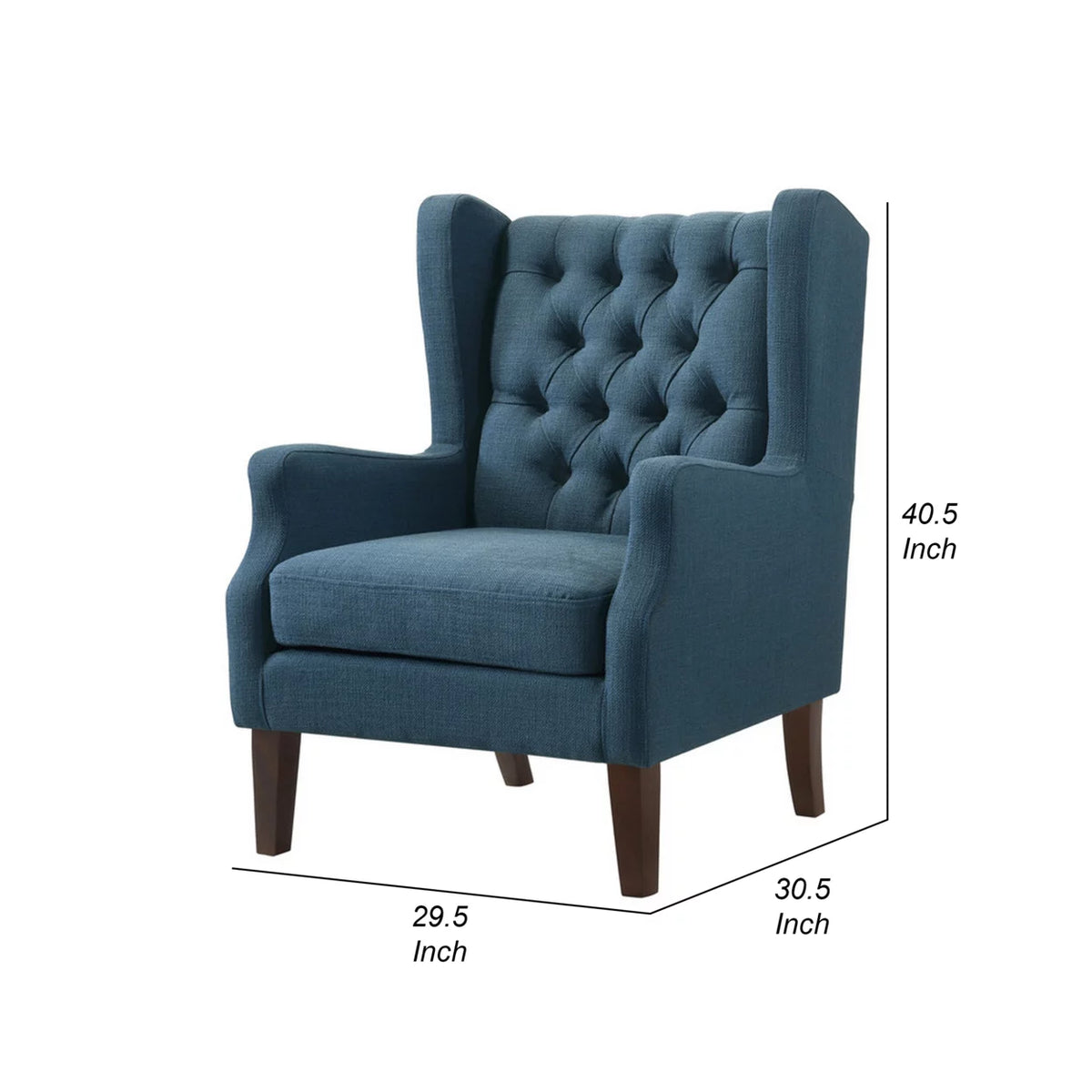 Blue Fabric Accent Chair T33092