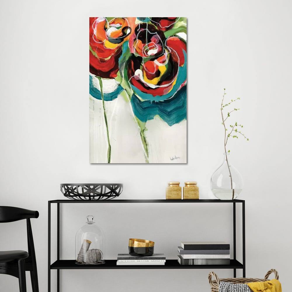 Canvas Art Prints Floral Botanical Roses M787