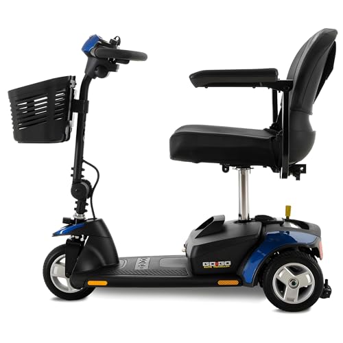 Blue 3-Wheel Scooter with 18 Ah Battery, 300 Lbs Weight Capacity D154