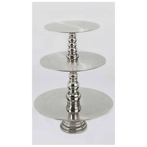 23 Inches High Aluminum 3/TIER Cake Stand E85112